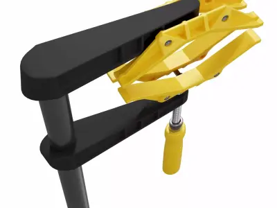 F clamp 3D model purchase