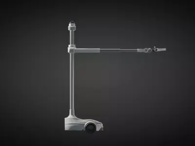 Mobile Robotic Arm  Low-poly 3D model