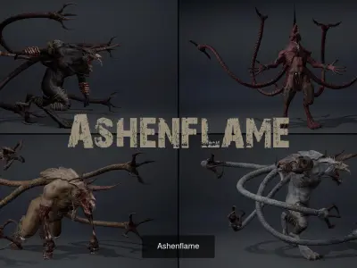 Tentacle Beasts Bundle Part 1 3D Model Pack