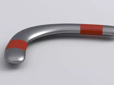 Boomerang silver 3D model