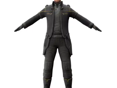 mr weyland 3d model  Low-poly 3D model