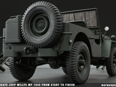 Jeep Willys MB 1942 3D model purchase