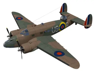Lockheed Hudson 3D model purchase