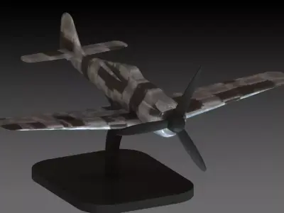 German World War II fighter aircraft 3D print model