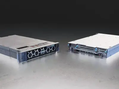 Rackmount Server 3D Model - 3 Low-poly 3D model