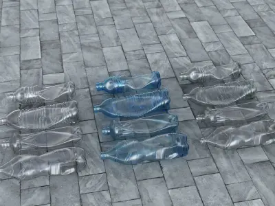 Trash Plastic Bottle 3D model purchase