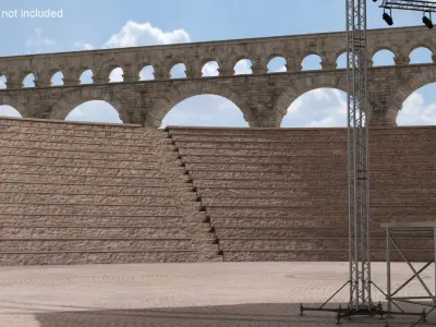  Semi-circular Ancient Amphitheater 