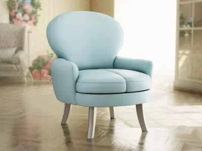 Furniture Accent Chairs Bohemian 006 Low-poly 3D model