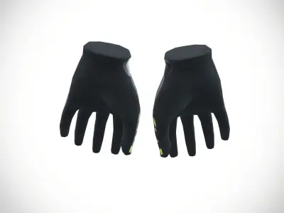 Impact gloves Low-poly 3D model