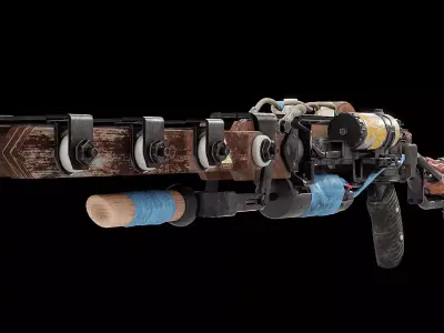 Railgun 3D model