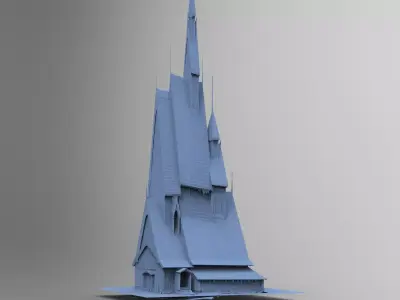 Viking big house 7 3D model
