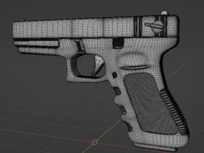 glock 17 avstria pistol 3D model