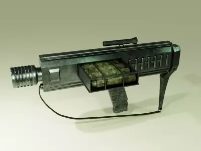 Grenade Launcher 3D model 2