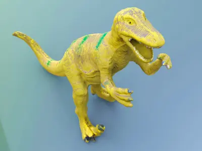 Toy dinosaur rex Free low-poly 3D model