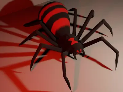 Spider Free low-poly 3D model purchase