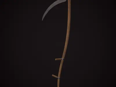 Scythe Low-poly 3D model get