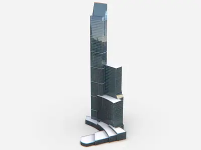 Central Building 3D model purchase