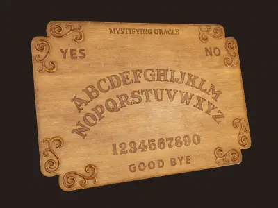 Spirit Ouija Board - PBR Game Ready  Low-poly 3D model