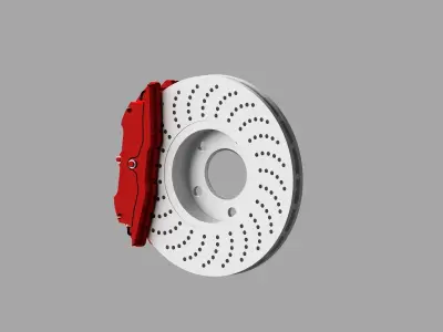 Car Brake Disc 3D model