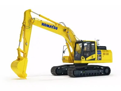 Komatsu PC210LC Crawler Excavator 3D model