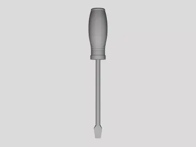 Flathead Screwdriver - Geometry Only No Textures No Materials 3D model
