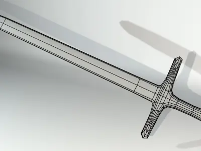 Sword from legend of zelda Low-poly 3D model