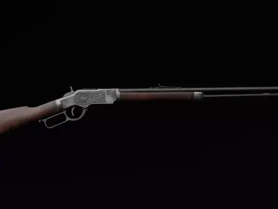 Wild West Props - Winchester Low-poly 3D model