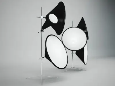 TOM DIXON CONE STANDING LIGHT 3D model