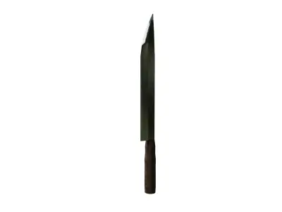 Free Tanning Knife Medieval Leatherworking Tool  Game Ready PBR Free low-poly 3D model