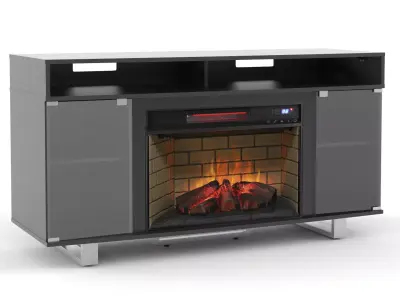 Electric Fireplace Free 3D model purchase