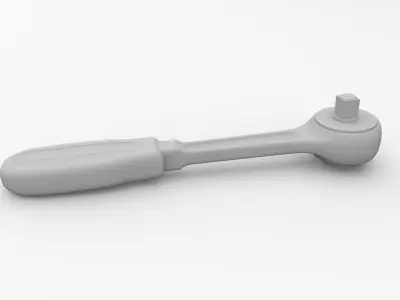 Ratchet Socket Wrench 3D model