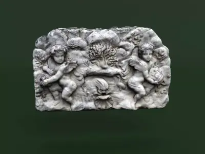 Fountain 3d scan Crimea Vorontsov Palace 3D model
