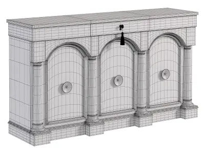 THEA CREDENZA by Bakerfurniture 3D model