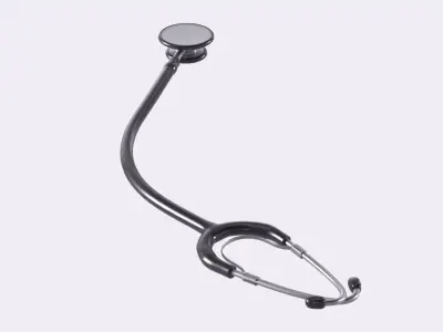 Stethoscope Low-poly 3D model