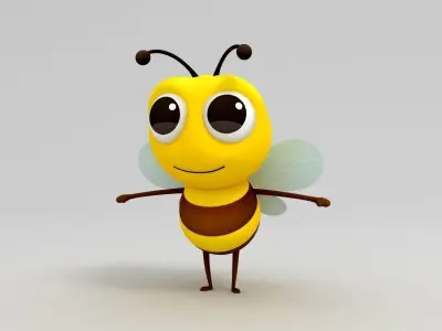 Bee Character 3D model purchase