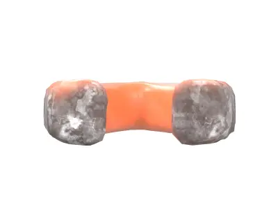 Salmon Steak v1 001 Low-poly 3D model