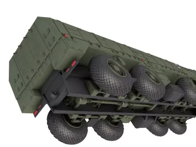 9K720 Iskander 3D model by flower-3dart