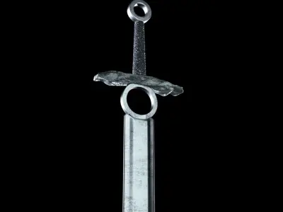Sci-Fi and Medieval Sword Low-poly 3D model