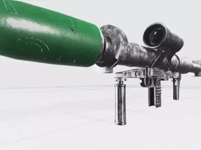 Panzerfaust 3 model grenade launcher 3D model