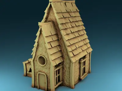 Stylized Middle Ages Set Part 1 3D print model