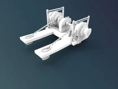 Winch Machine Ship 3D print model