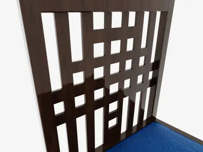 Mackintosh - Houshill White Bedroom Chair 3D model