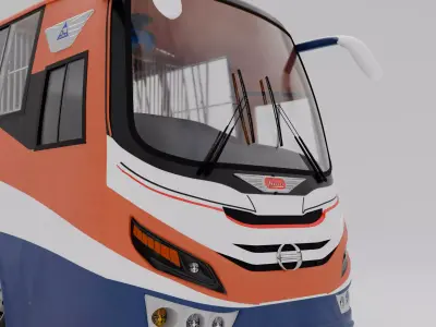 Hino 8j bus 3D model