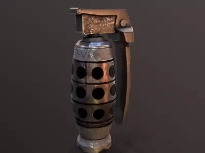 Grenade V2 Low-poly 3D model