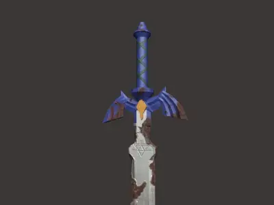 Master Sword  Legend of Zelda Breath of the Wild  Free low-poly 3D model