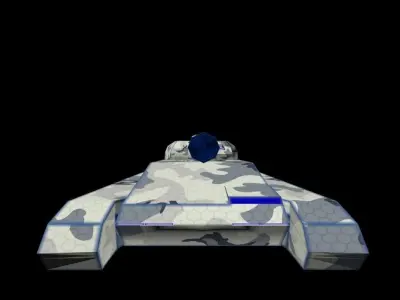 Tank Phantom Low-poly 3D model