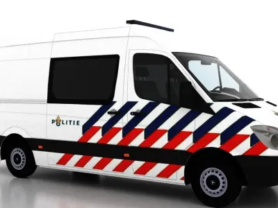 Mercedes Benz Sprinter L2H2 2009 Netherlands Police 3D model
