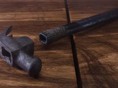 Old hammer Free 3D model