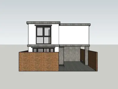 Industrial Unfinised House 1 3D model