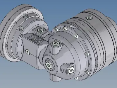 Planetary reduction gear Reggiana RA110D FS 35 3D model
